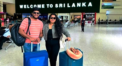 Indian Travelers at Airport