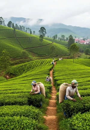 Honeymoon couple in tea state - nuwaraeliya